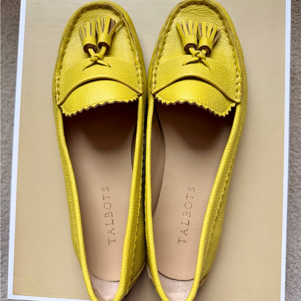 Talbots Bright Yellow Moccasins for Women